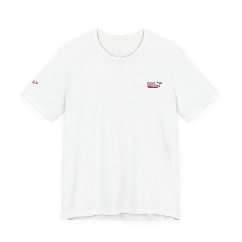 Pink Whale Graphic Tee Minimal Cute Whale T-Shirt - Etna Gift