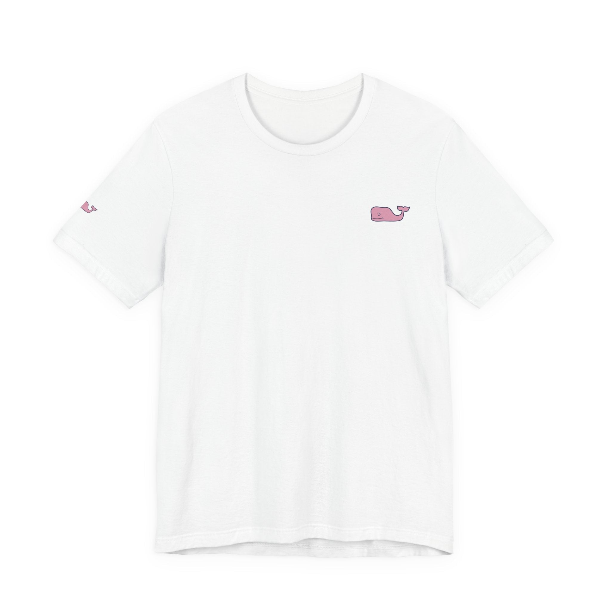 Pink Whale Graphic Tee Minimal Cute Whale T-Shirt - Etna Gift