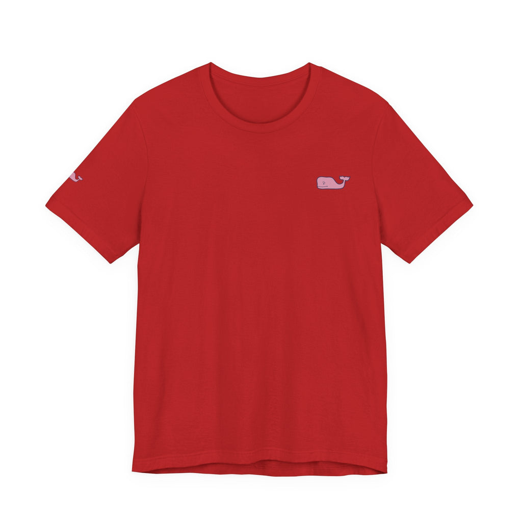 Pink Whale Graphic Tee Minimal Cute Whale T-Shirt - Etna Gift