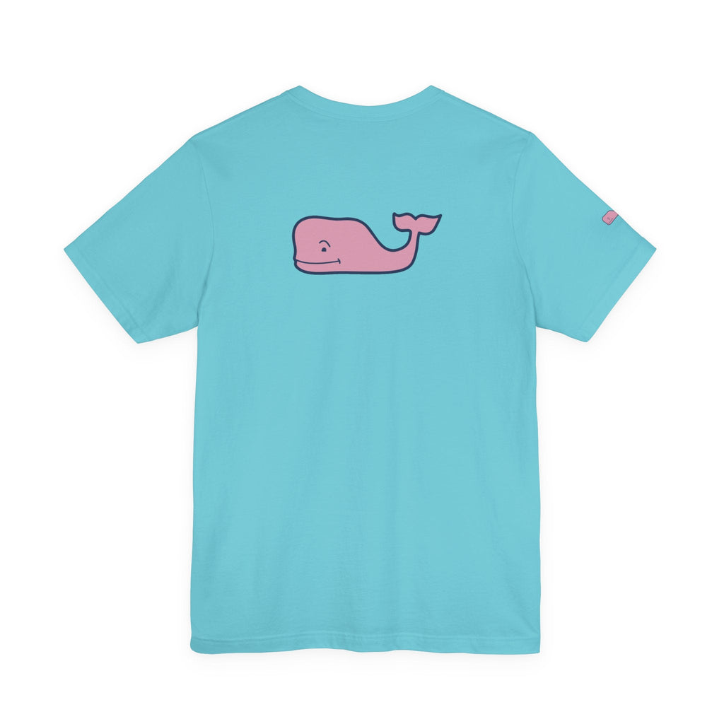 Pink Whale Graphic Tee Minimal Cute Whale T-Shirt - Etna Gift