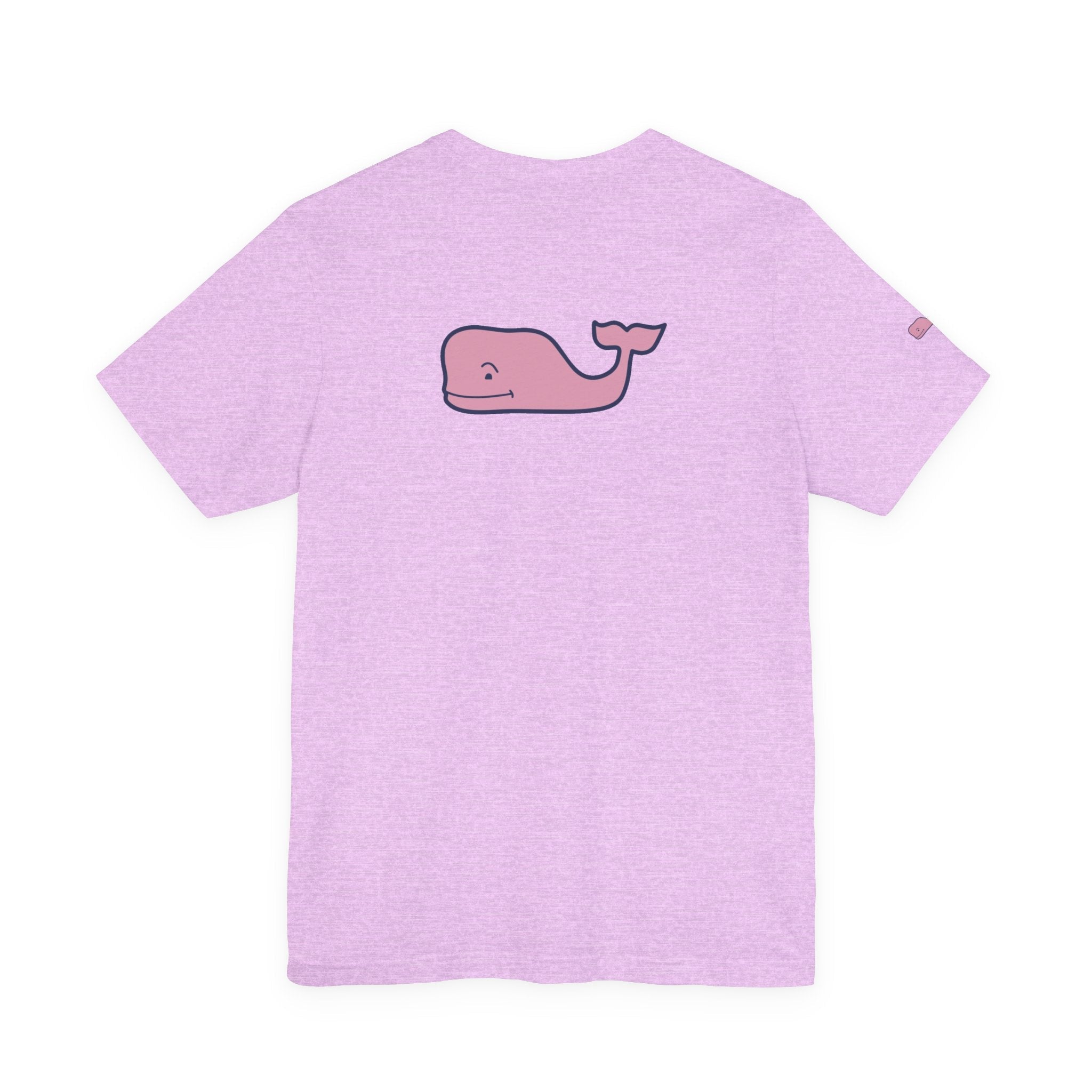 Pink Whale Graphic Tee Minimal Cute Whale T-Shirt - Etna Gift