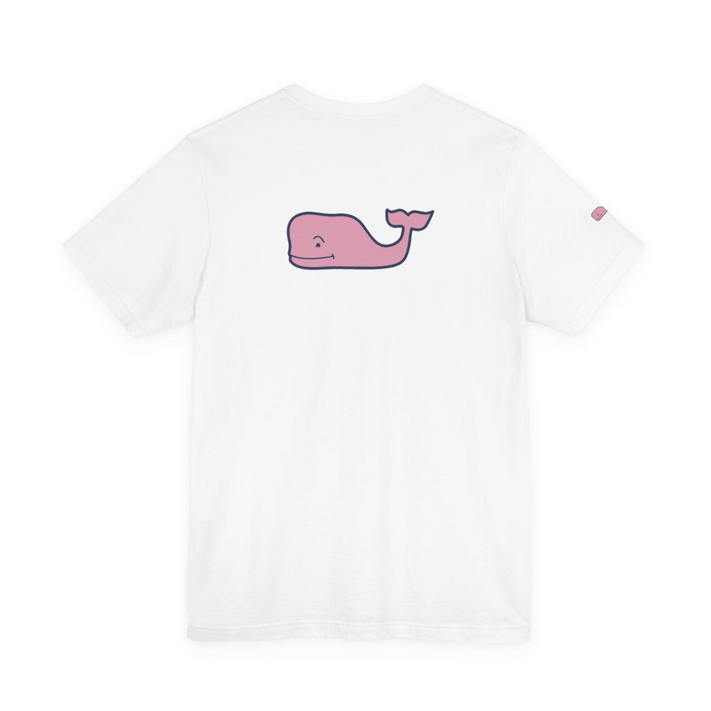 Pink Whale Graphic Tee Minimal Cute Whale T-Shirt - Etna Gift