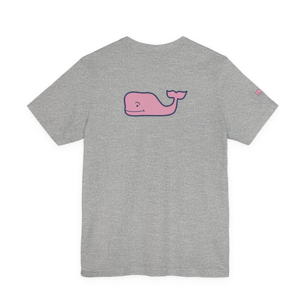 Pink Whale Graphic Tee Minimal Cute Whale T-Shirt - Etna Gift