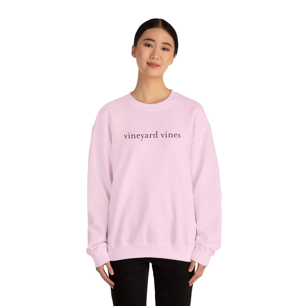 Pink Whale Logo Sweatshirt | Vineyard Vines Style Crewneck - Etna Gift