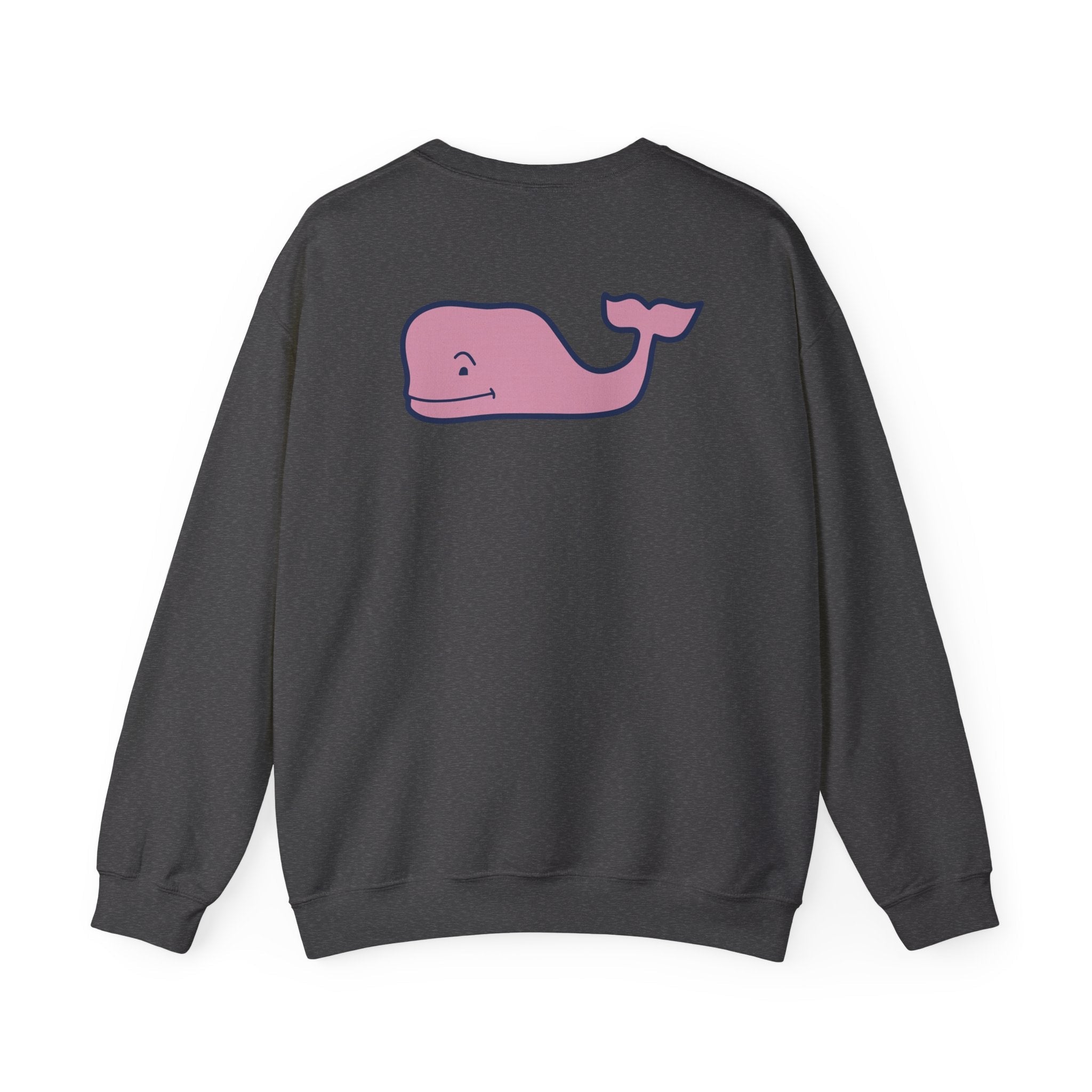 Pink Whale Logo Sweatshirt | Vineyard Vines Style Crewneck - Etna Gift