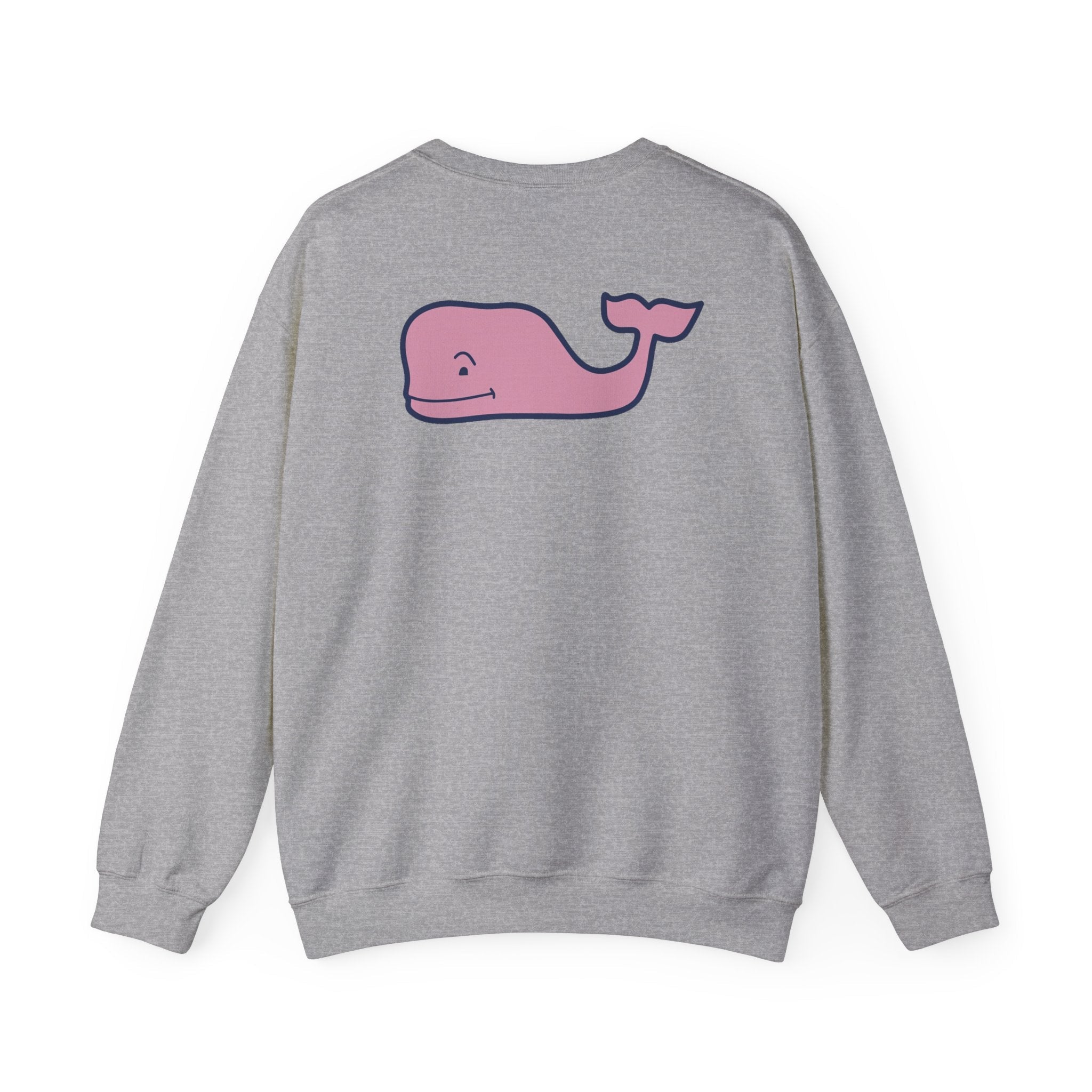 Pink Whale Logo Sweatshirt | Vineyard Vines Style Crewneck - Etna Gift