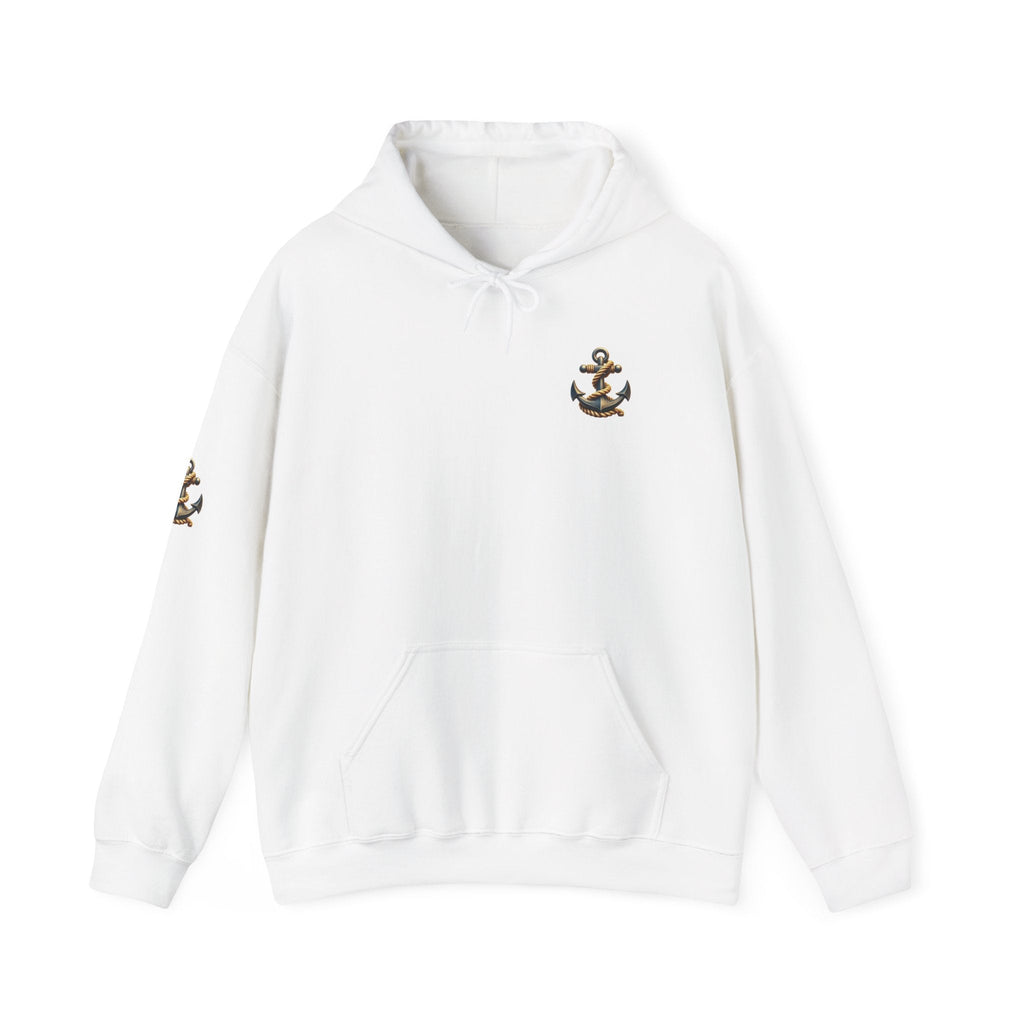 Pirate Skull Anchor Hoodie Nautical Skull & Crossbones Pullover - Etna Gift