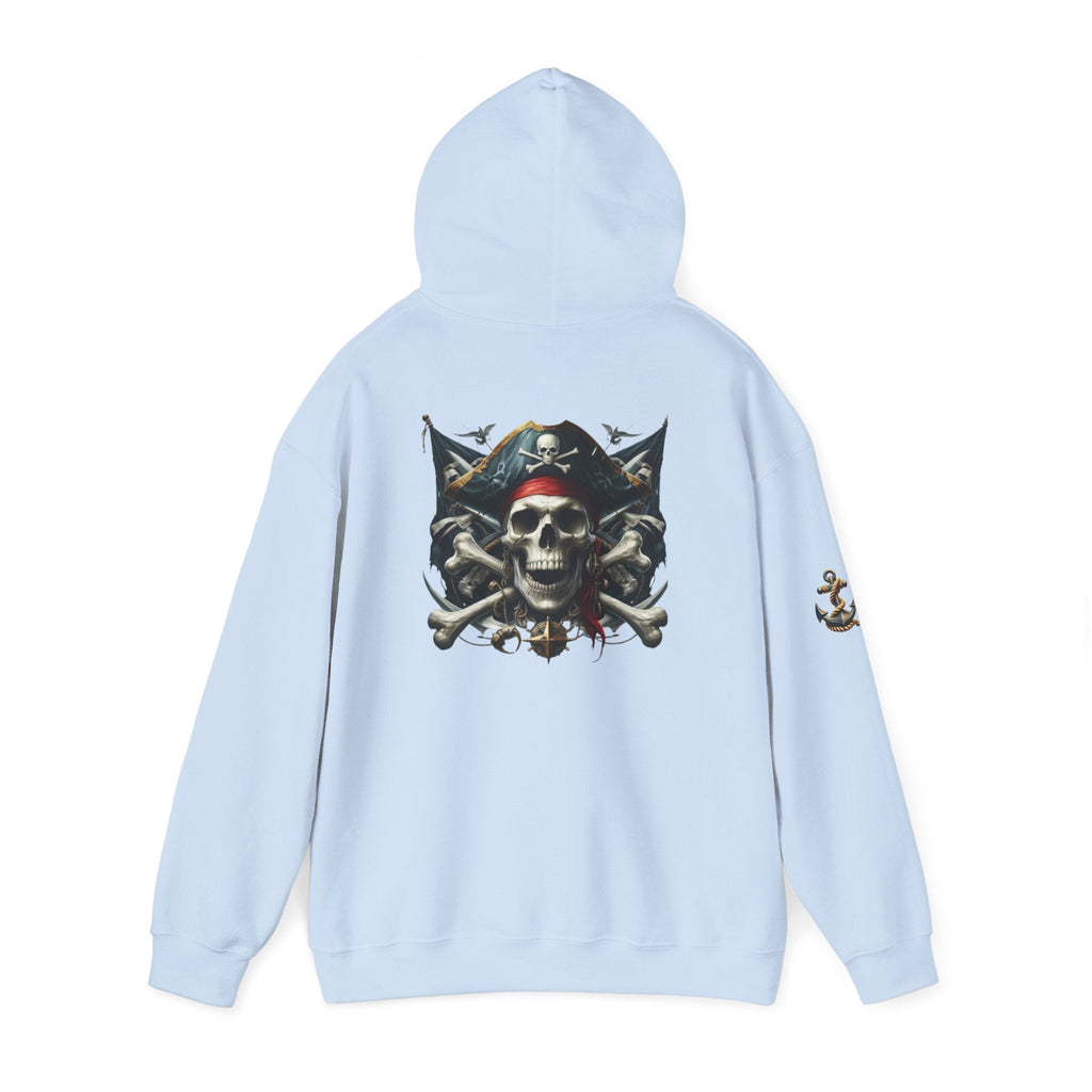 Pirate Skull Anchor Hoodie Nautical Skull & Crossbones Pullover - Etna Gift