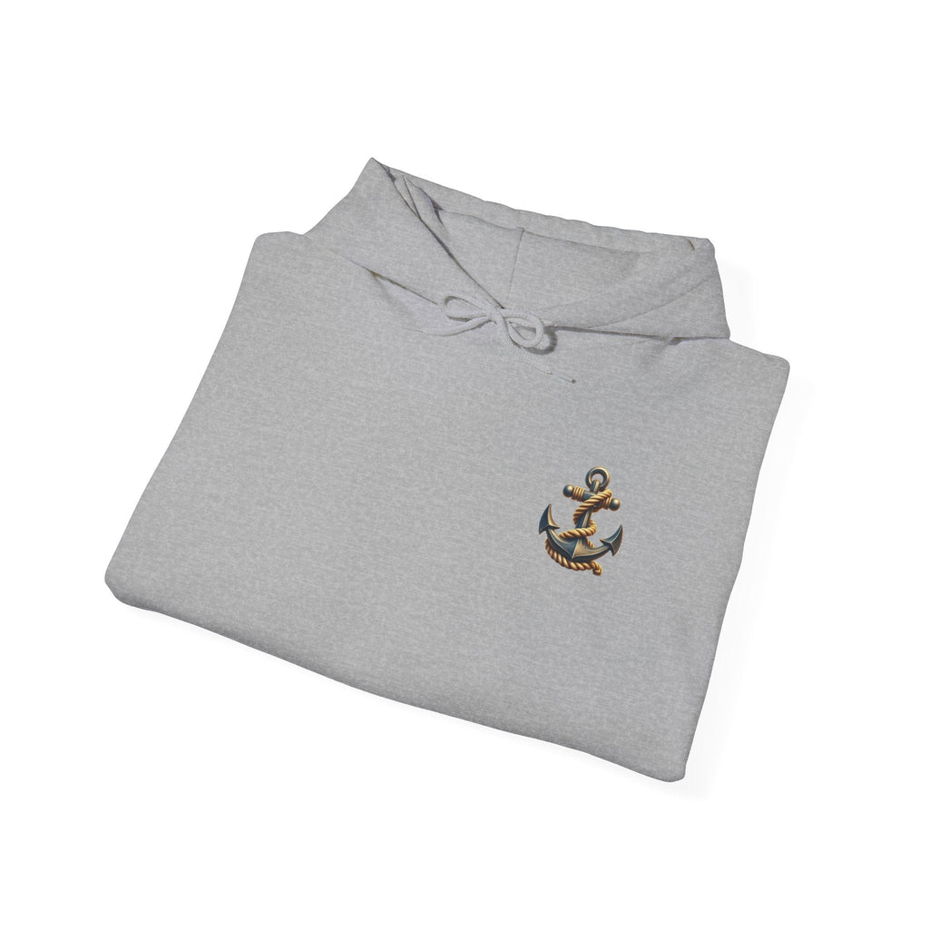 Pirate Skull Anchor Hoodie Nautical Skull & Crossbones Pullover - Etna Gift