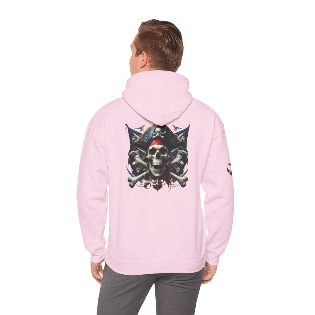 Pirate Skull Anchor Hoodie Nautical Skull & Crossbones Pullover - Etna Gift