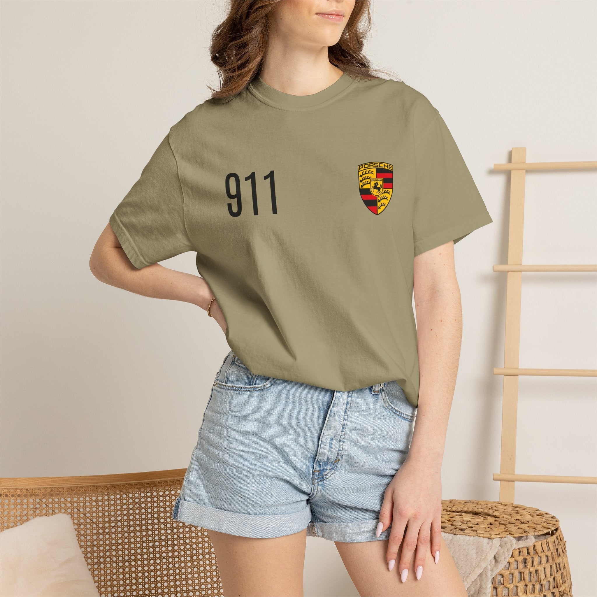 Porsche 911 GT3 RS T-Shirt — 911 Logo & Side-Profile Race Car Tee - Etna Gift