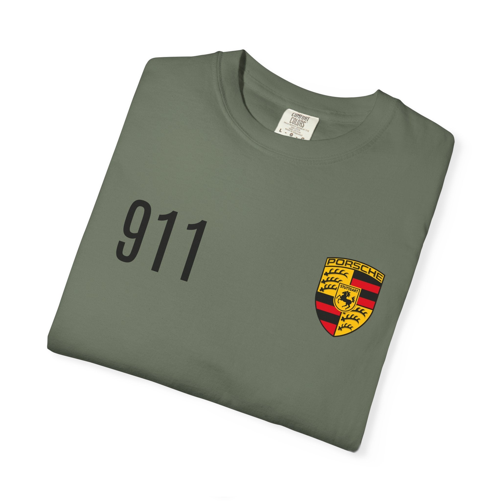 Porsche 911 GT3 RS T-Shirt — 911 Logo & Side-Profile Race Car Tee - Etna Gift