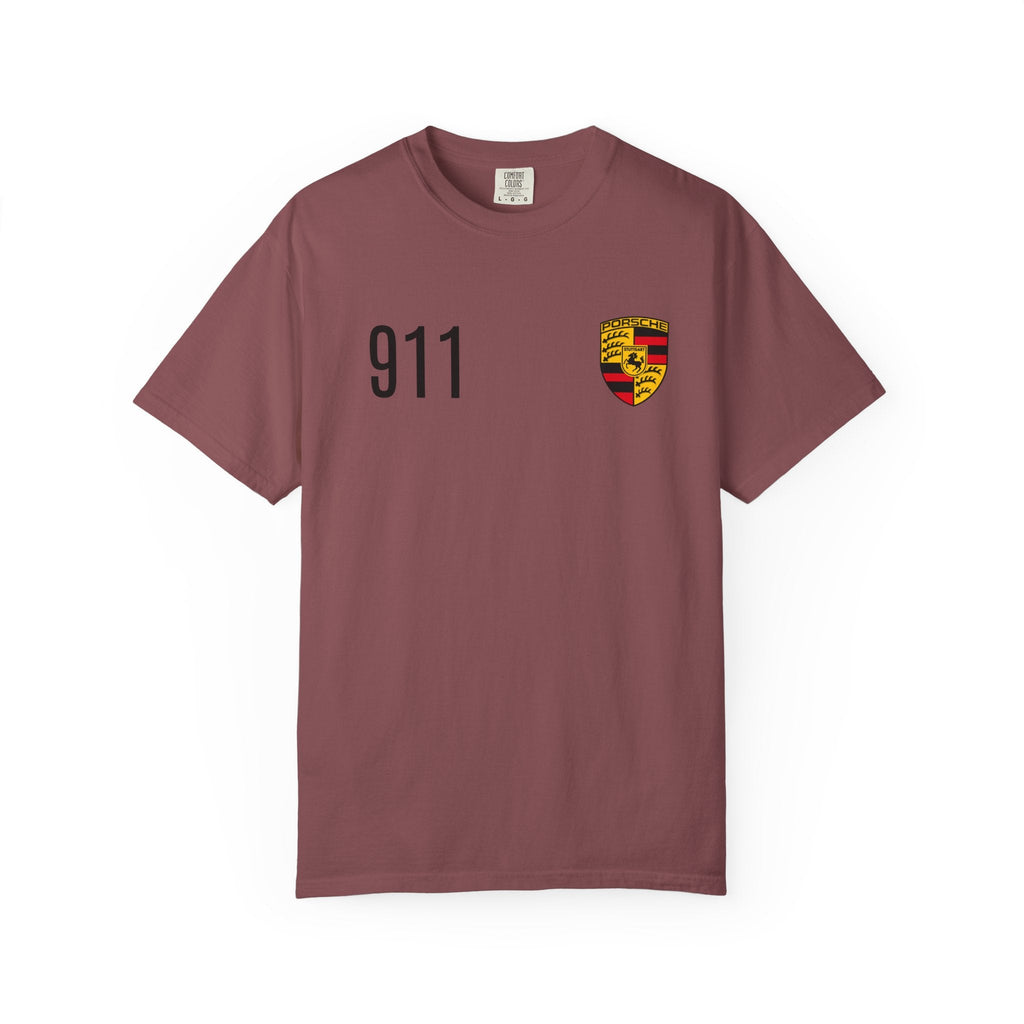 Porsche 911 GT3 RS T-Shirt — 911 Logo & Side-Profile Race Car Tee - Etna Gift