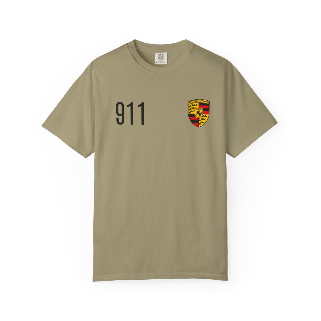 Porsche 911 GT3 RS T-Shirt — 911 Logo & Side-Profile Race Car Tee - Etna Gift