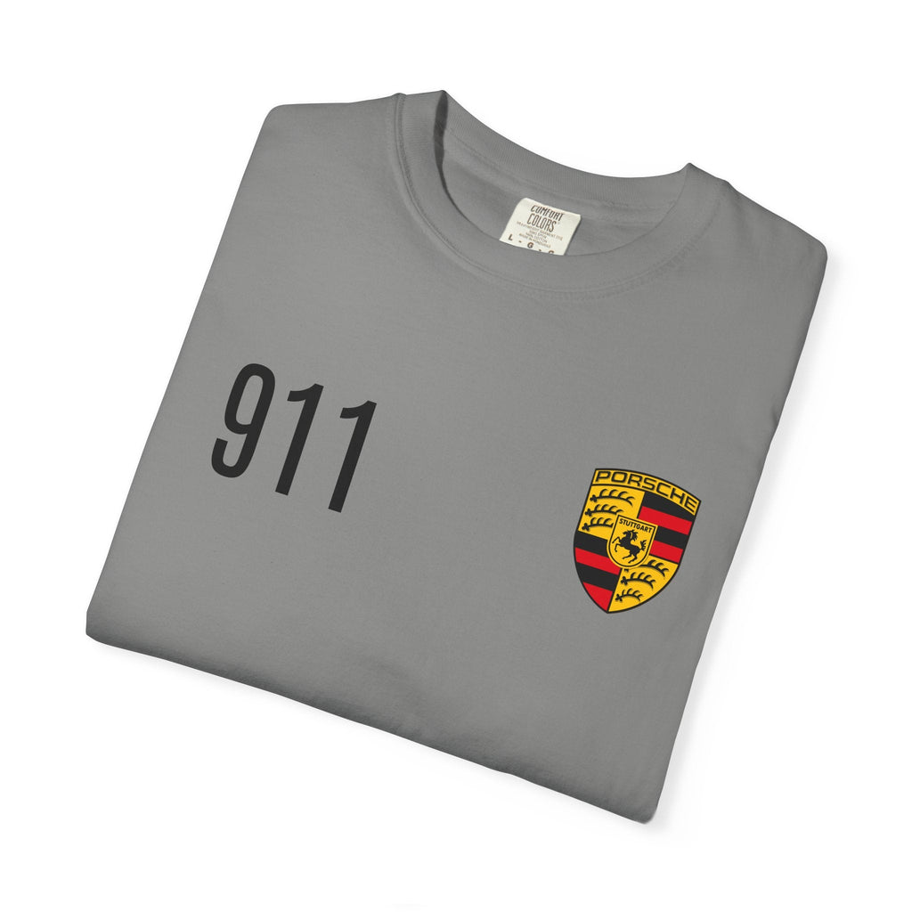 Porsche 911 GT3 RS T-Shirt — 911 Logo & Side-Profile Race Car Tee - Etna Gift