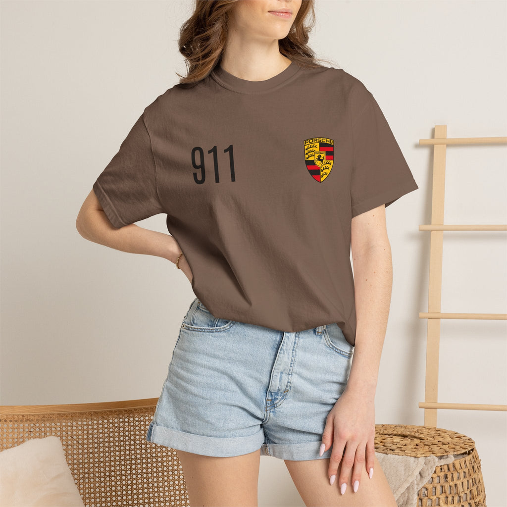 Porsche 911 GT3 RS T-Shirt — 911 Logo & Side-Profile Race Car Tee - Etna Gift