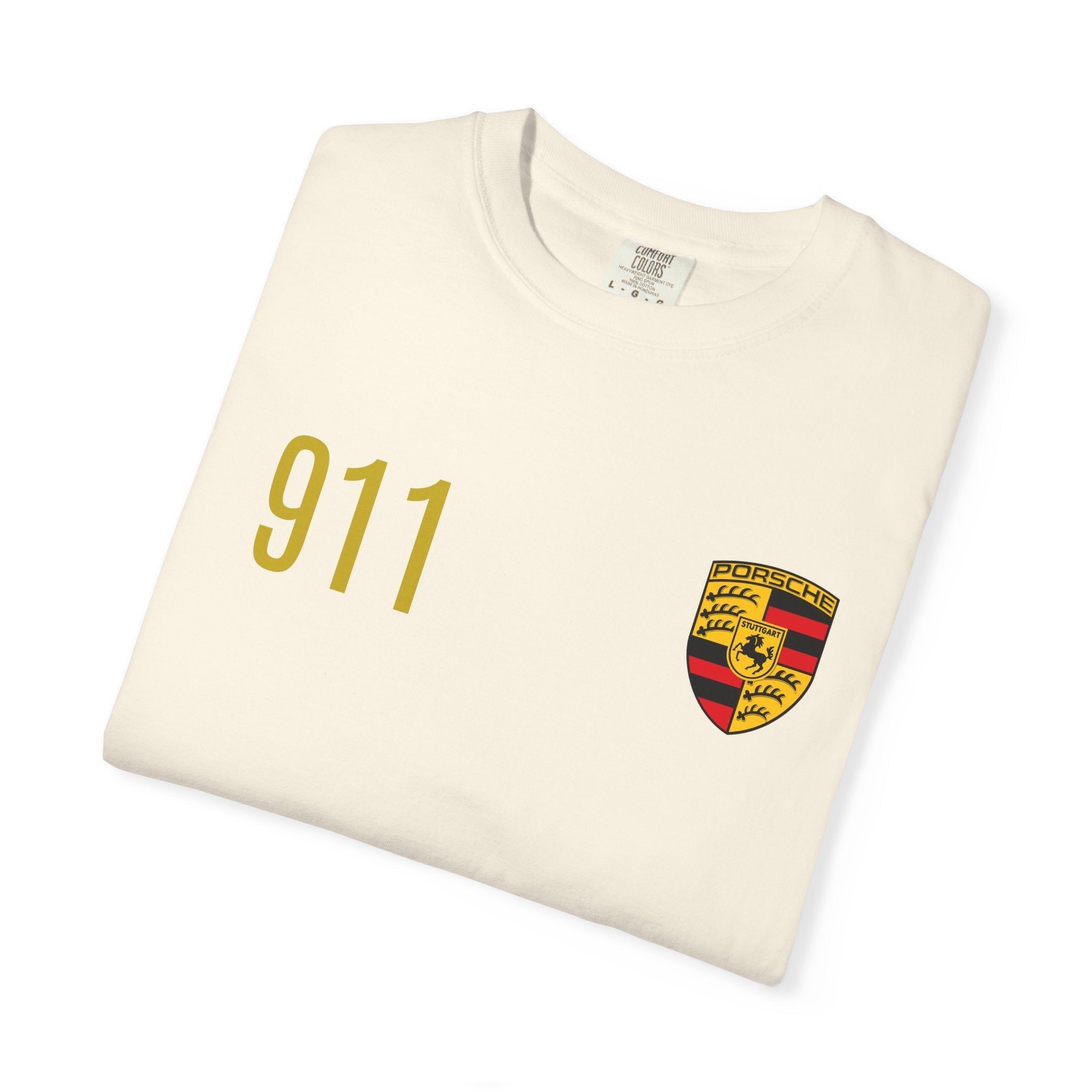 Porsche 911 GT3 RS T-Shirt — 911 Logo & Side-Profile Race Car Tee - Etna Gift