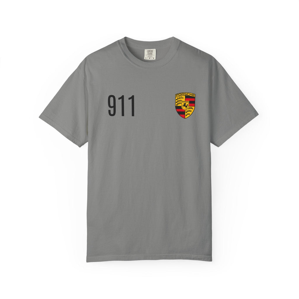 Porsche 911 GT3 RS T-Shirt — 911 Logo & Side-Profile Race Car Tee - Etna Gift