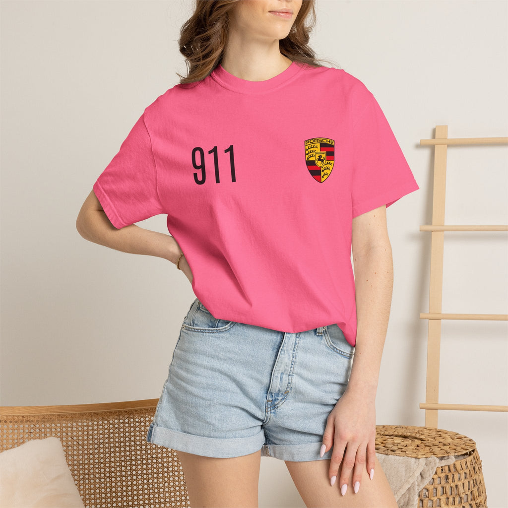 Porsche 911 GT3 RS T-Shirt — 911 Logo & Side-Profile Race Car Tee - Etna Gift