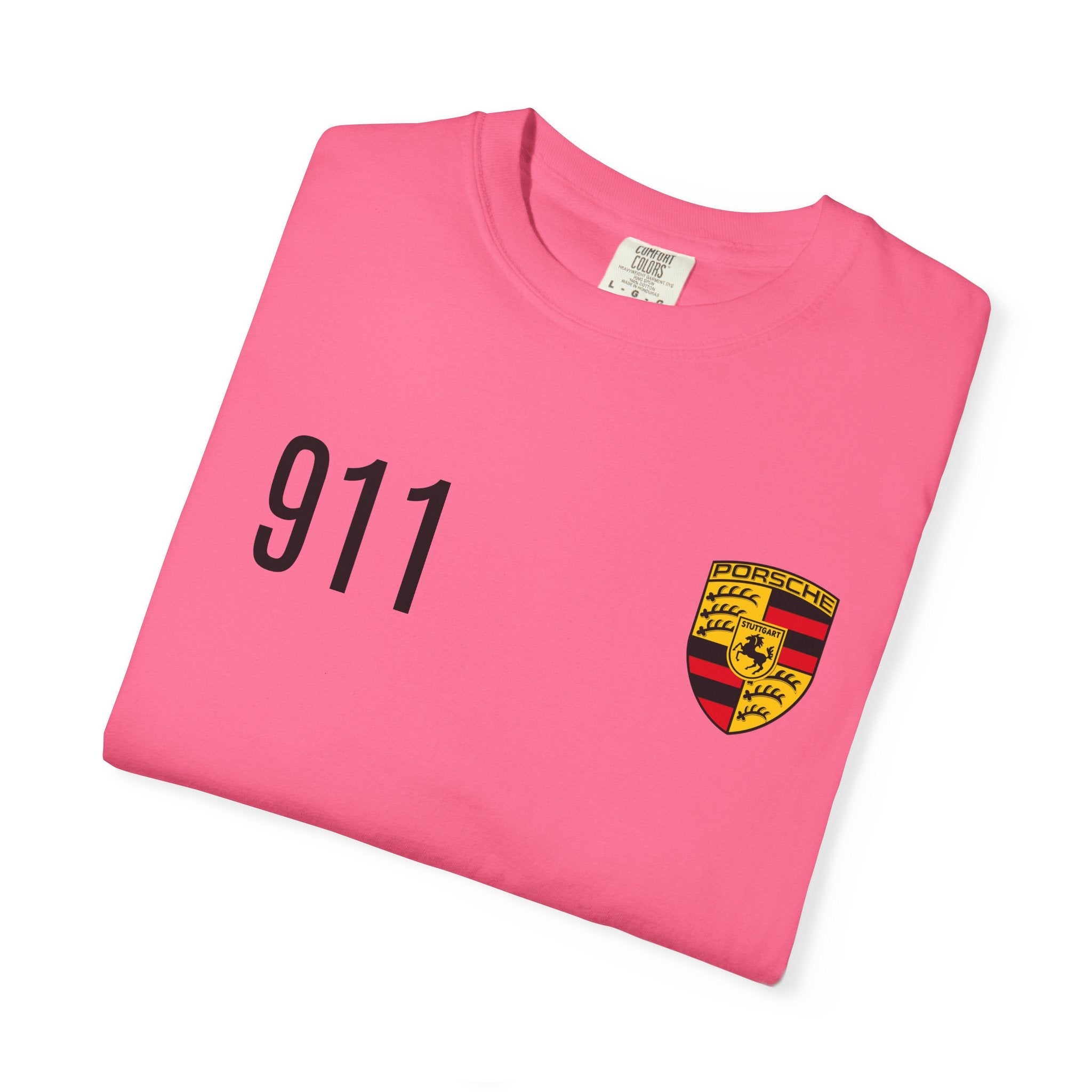 Porsche 911 GT3 RS T-Shirt — 911 Logo & Side-Profile Race Car Tee - Etna Gift