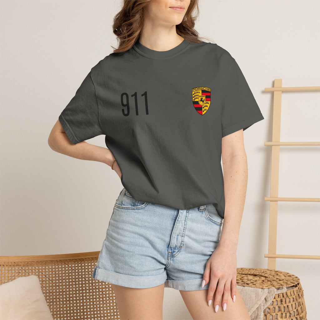 Porsche 911 GT3 RS T-Shirt — 911 Logo & Side-Profile Race Car Tee - Etna Gift