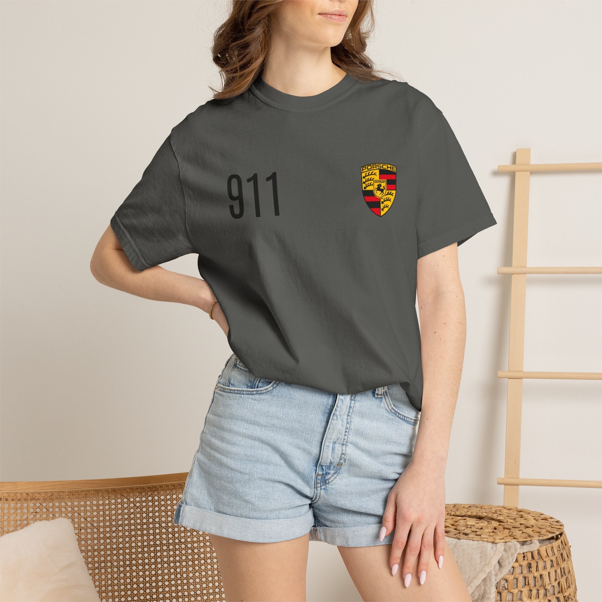 Porsche 911 GT3 RS T-Shirt — 911 Logo & Side-Profile Race Car Tee - Etna Gift