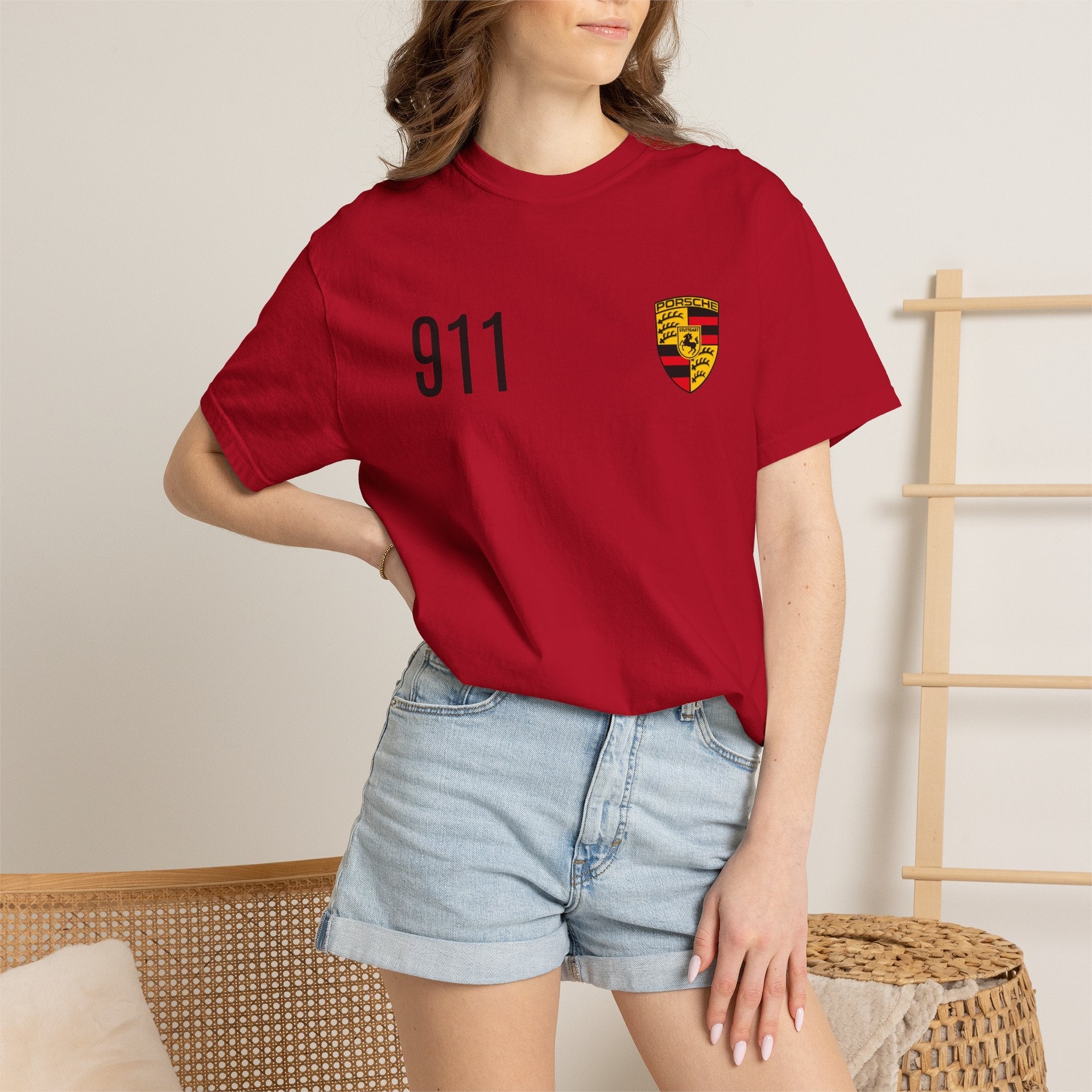 Porsche 911 GT3 RS T-Shirt — 911 Logo & Side-Profile Race Car Tee - Etna Gift