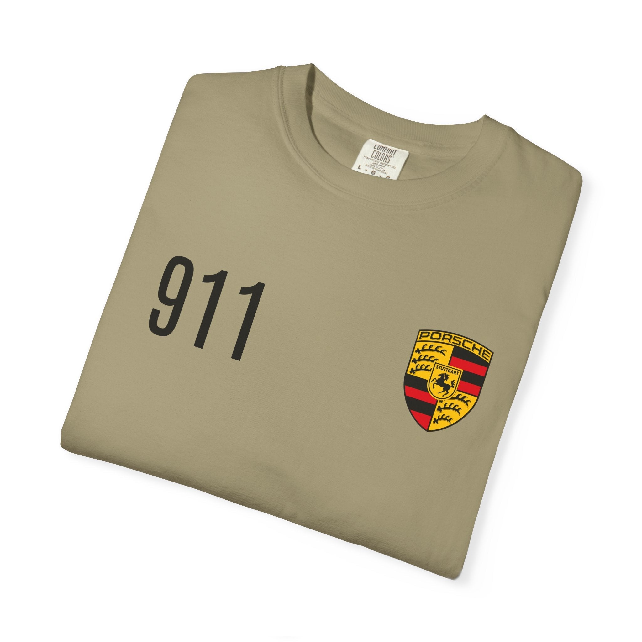 Porsche 911 GT3 RS T-Shirt — 911 Logo & Side-Profile Race Car Tee - Etna Gift
