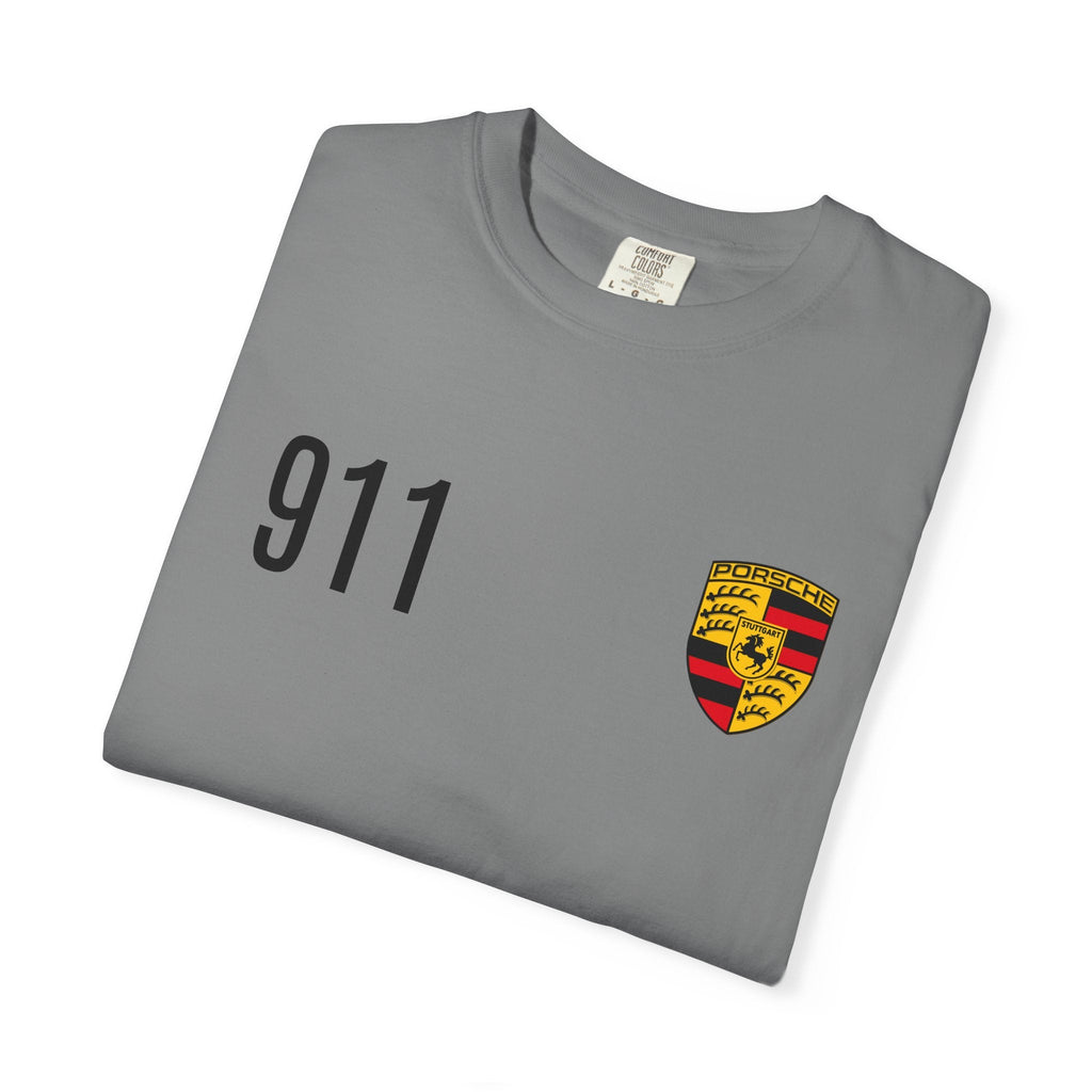 Porsche 911 GT3 RS T-Shirt — 911 Logo & Side-Profile Race Car Tee - Etna Gift