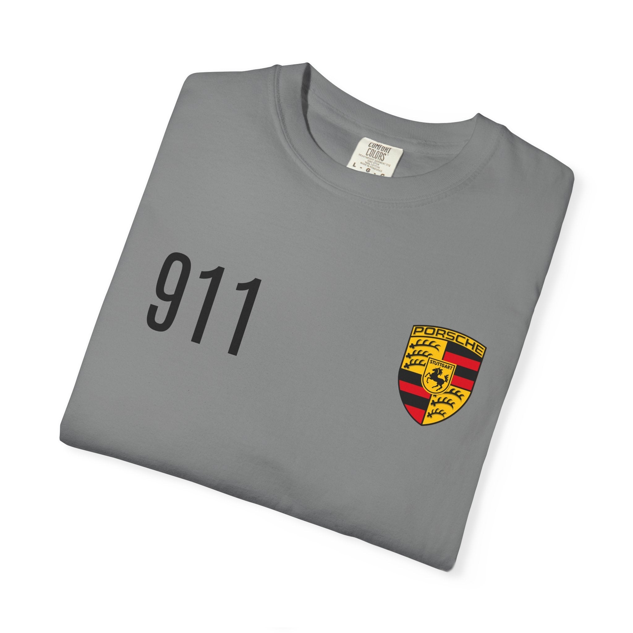 Porsche 911 GT3 RS T-Shirt — 911 Logo & Side-Profile Race Car Tee - Etna Gift