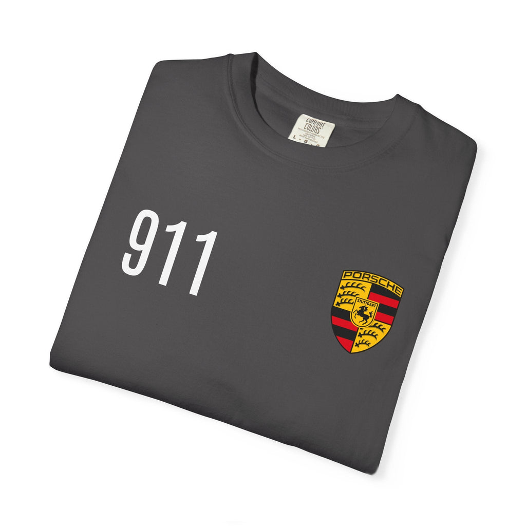 Porsche 911 GT3 RS T-Shirt — 911 Logo & Side-Profile Race Car Tee - Etna Gift