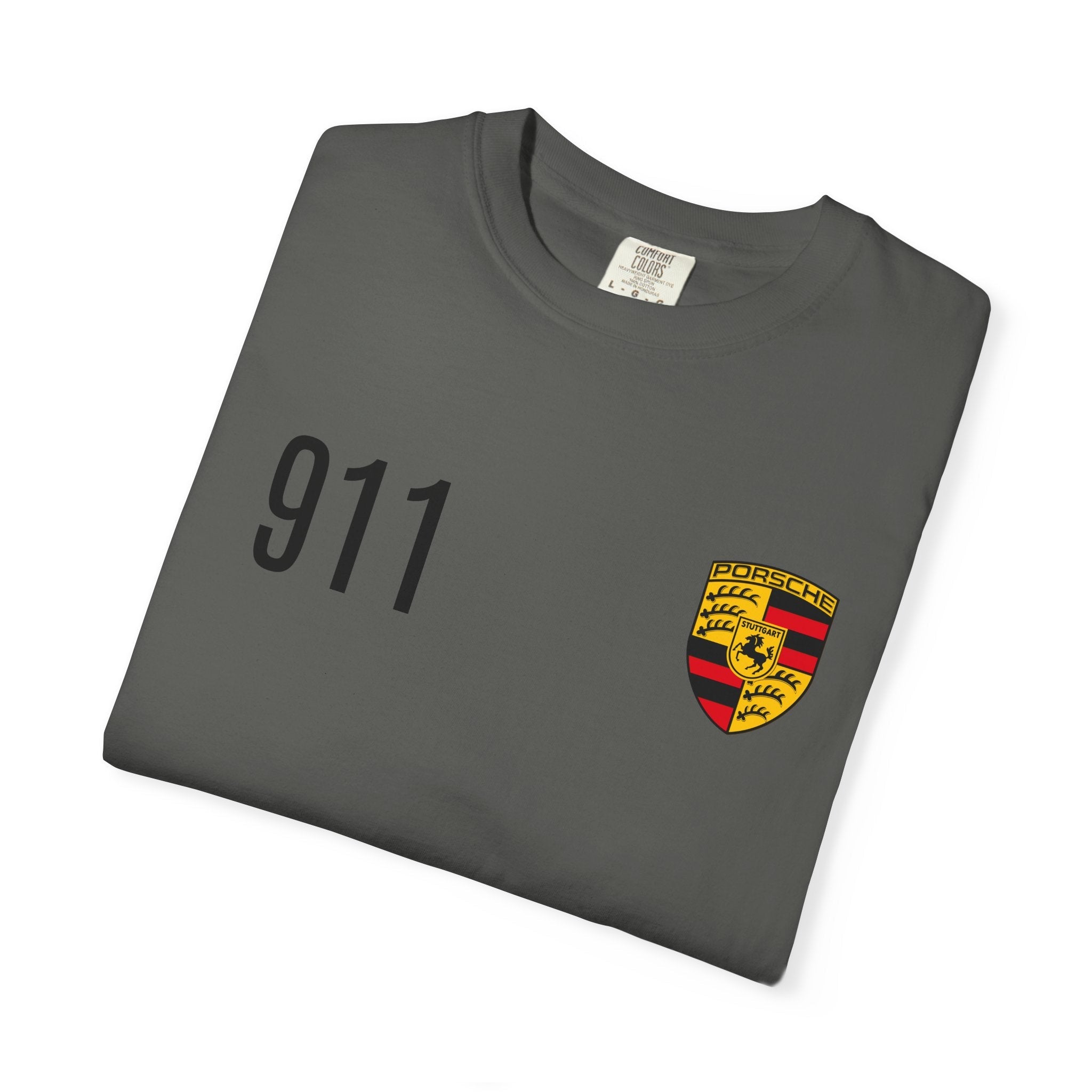 Porsche 911 GT3 RS T-Shirt — 911 Logo & Side-Profile Race Car Tee - Etna Gift