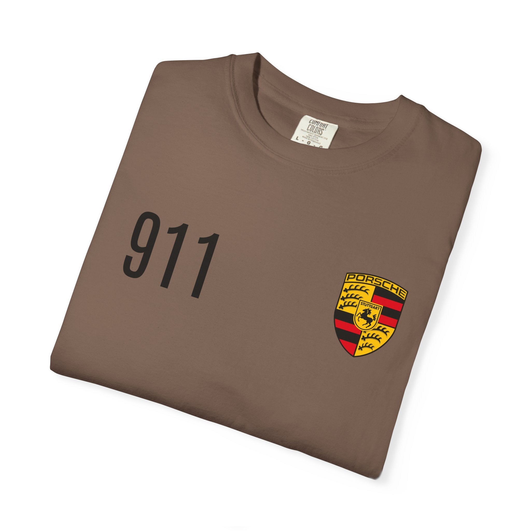 Porsche 911 GT3 RS T-Shirt — 911 Logo & Side-Profile Race Car Tee - Etna Gift