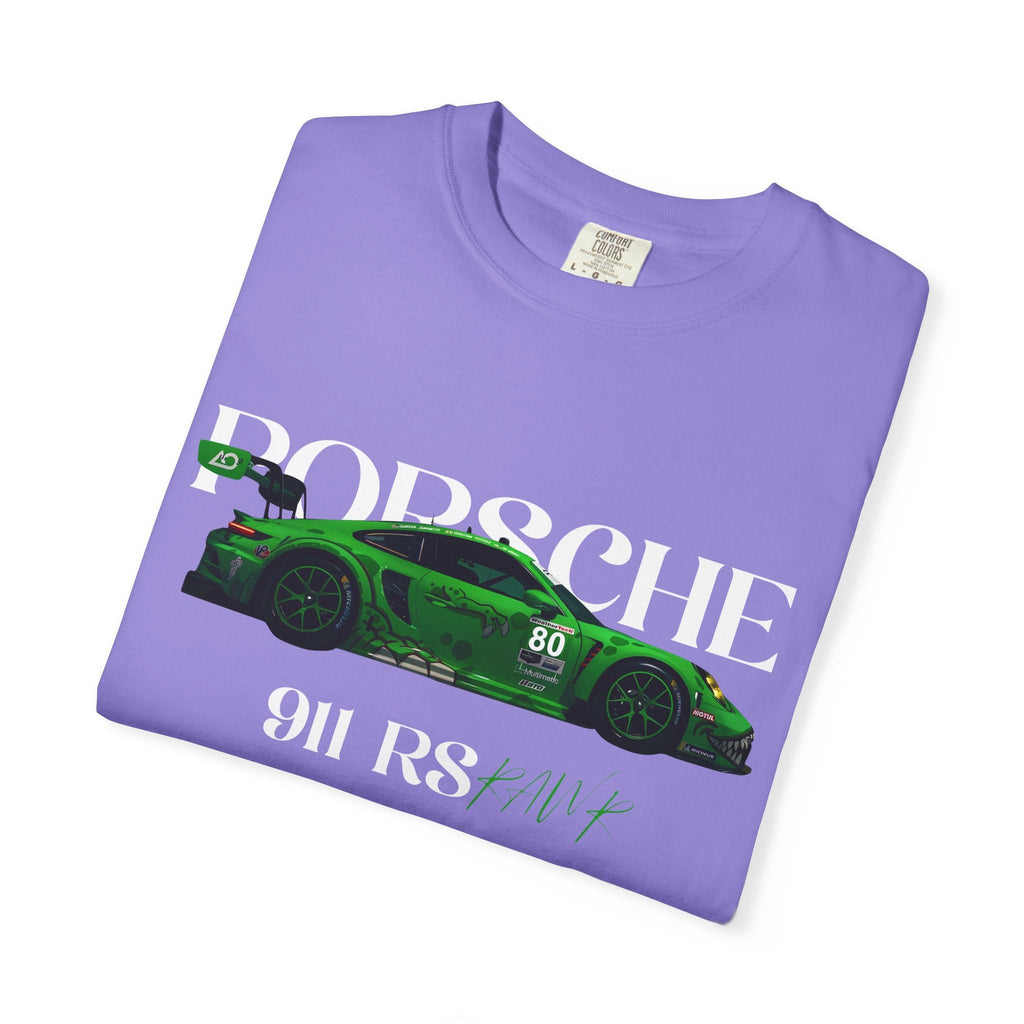 Porsche 911 RS Racing Tee Green GT Car Graphic T-Shirt - Etna Gift