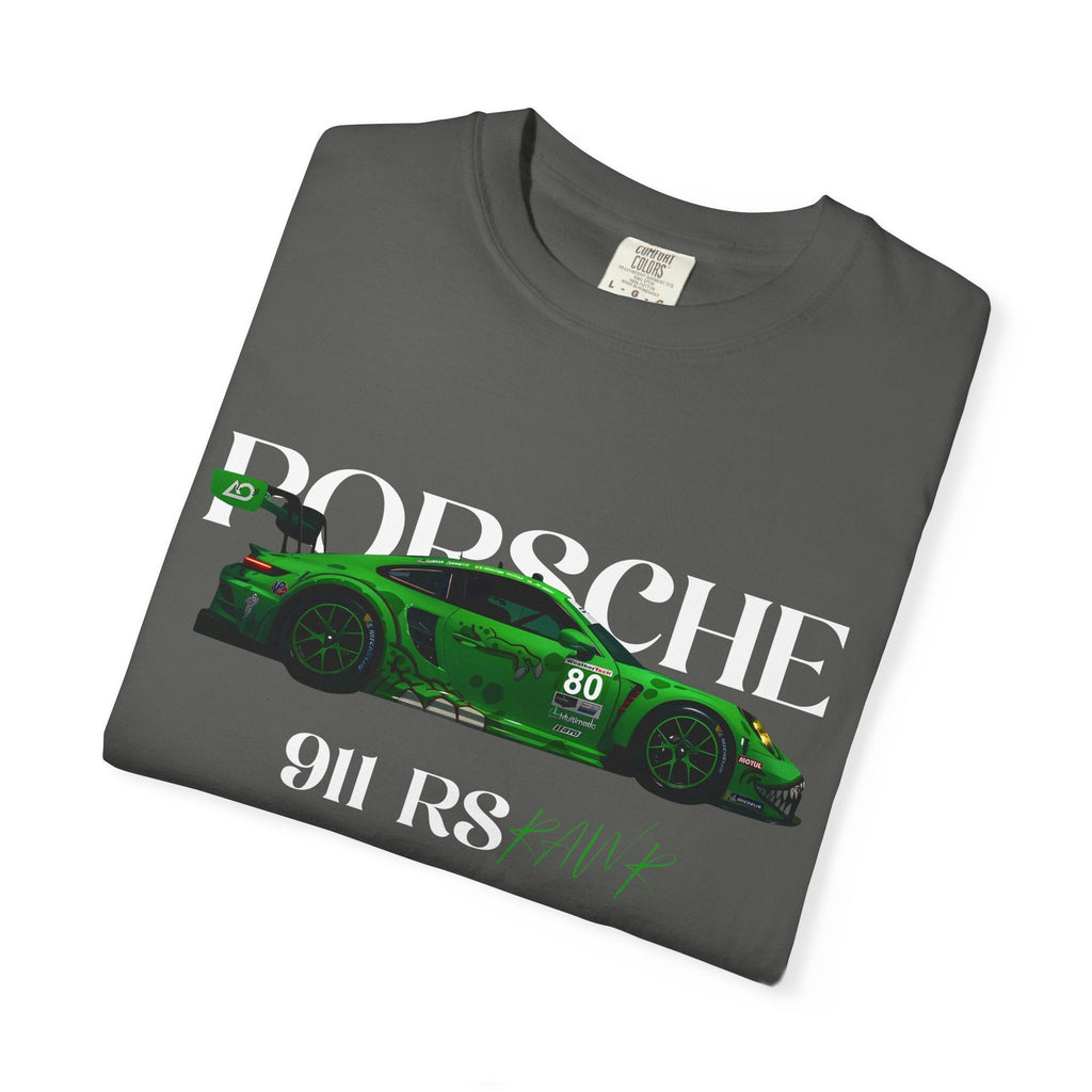 Porsche 911 RS Racing Tee Green GT Car Graphic T-Shirt - Etna Gift