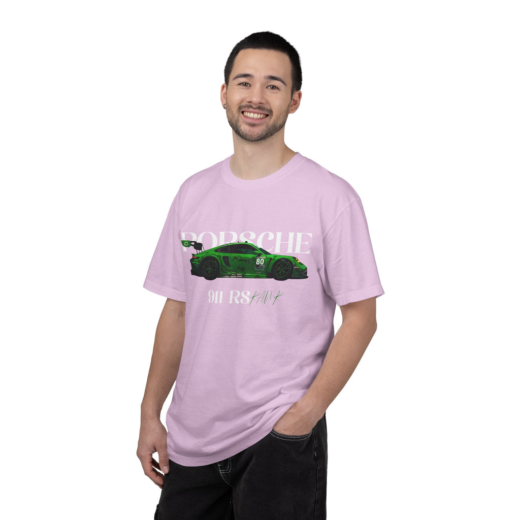 Porsche 911 RS Racing Tee Green GT Car Graphic T-Shirt - Etna Gift