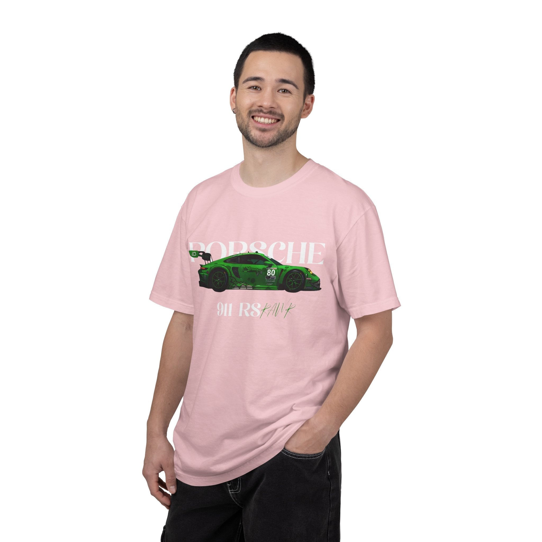 Porsche 911 RS Racing Tee Green GT Car Graphic T-Shirt - Etna Gift