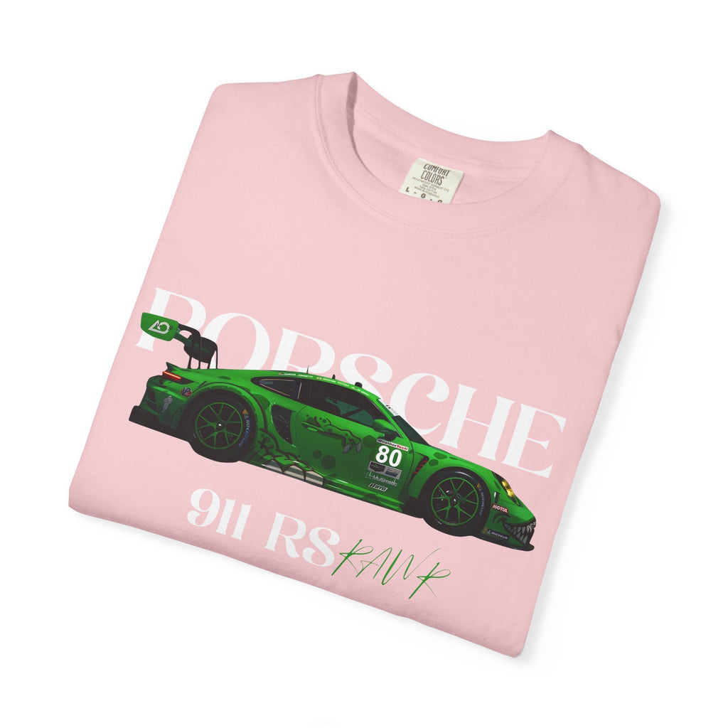 Porsche 911 RS Racing Tee Green GT Car Graphic T-Shirt - Etna Gift