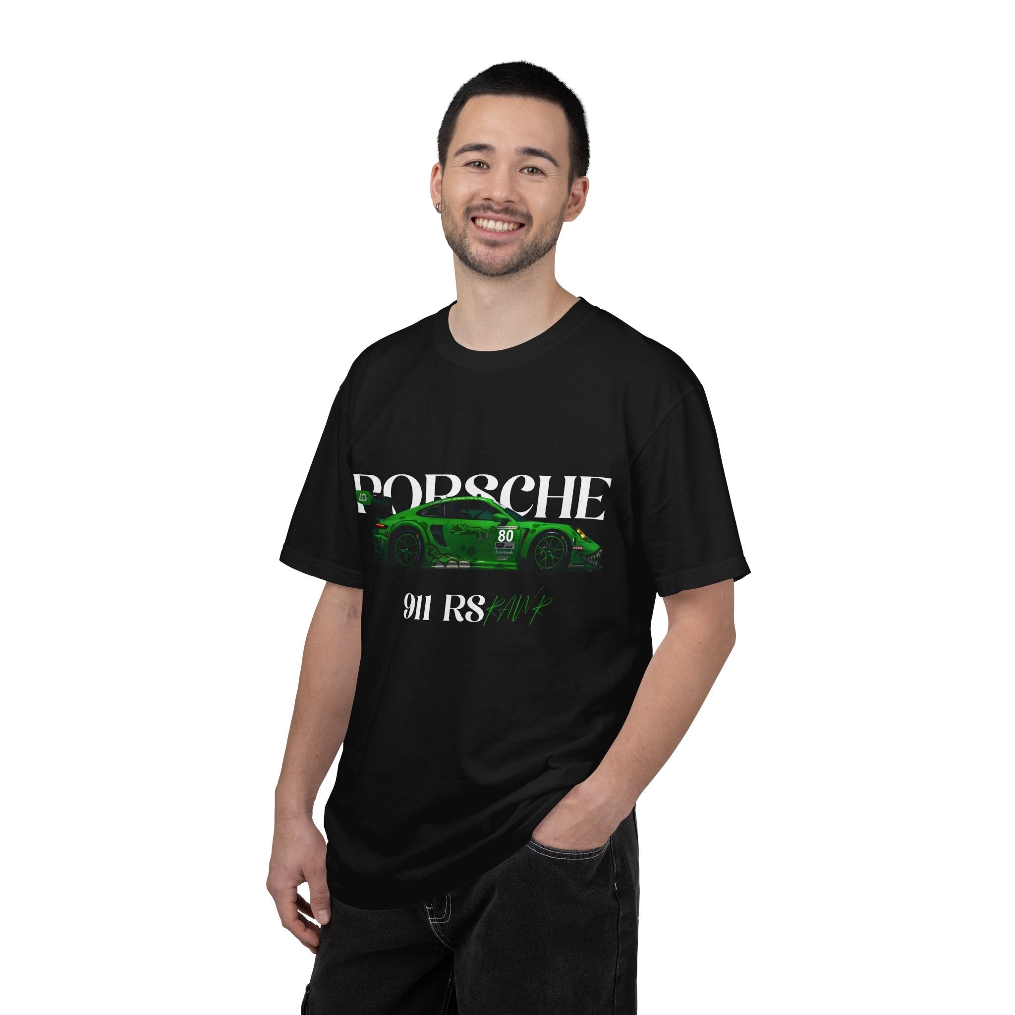 Porsche 911 RS Racing Tee Green GT Car Graphic T-Shirt - Etna Gift
