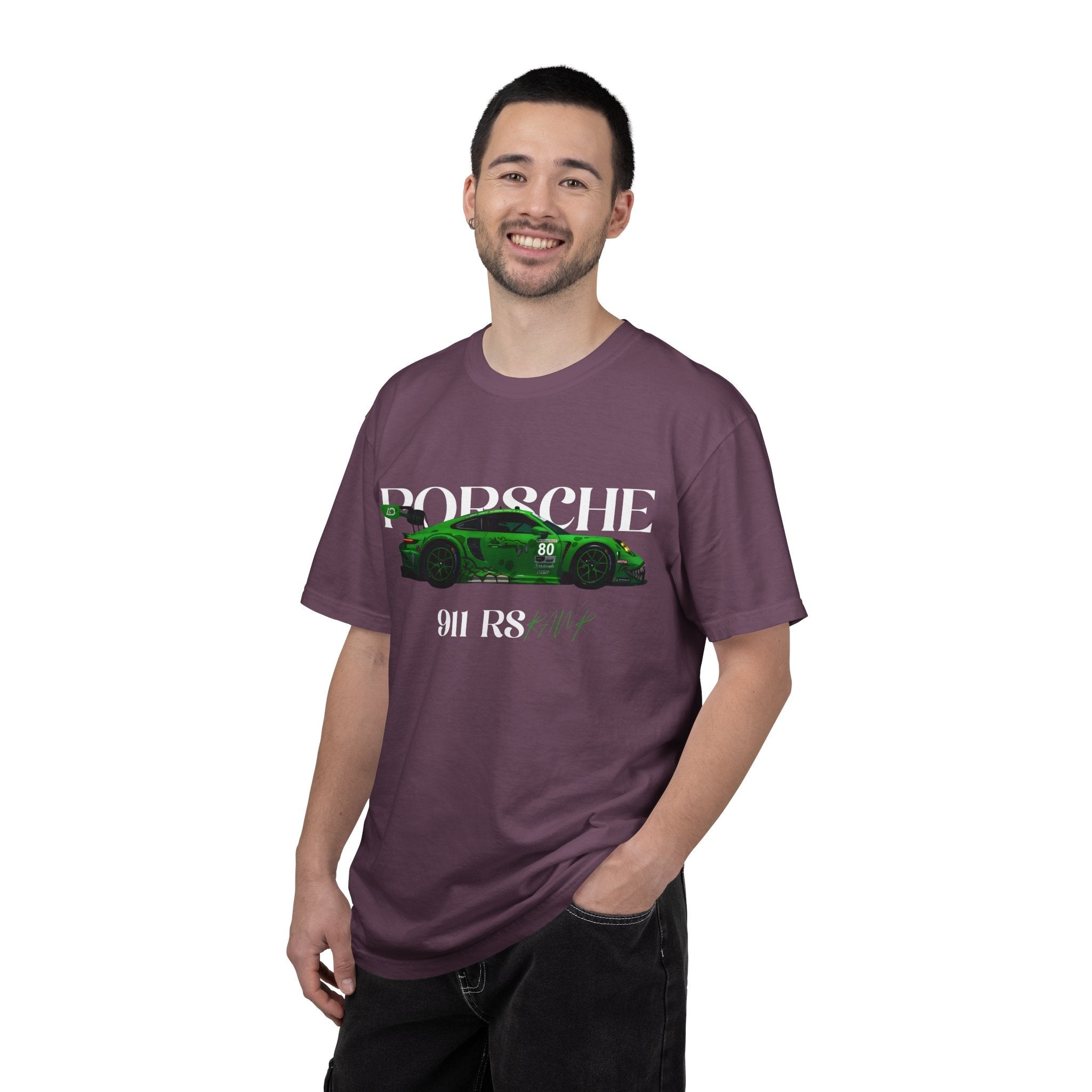 Porsche 911 RS Racing Tee Green GT Car Graphic T-Shirt - Etna Gift
