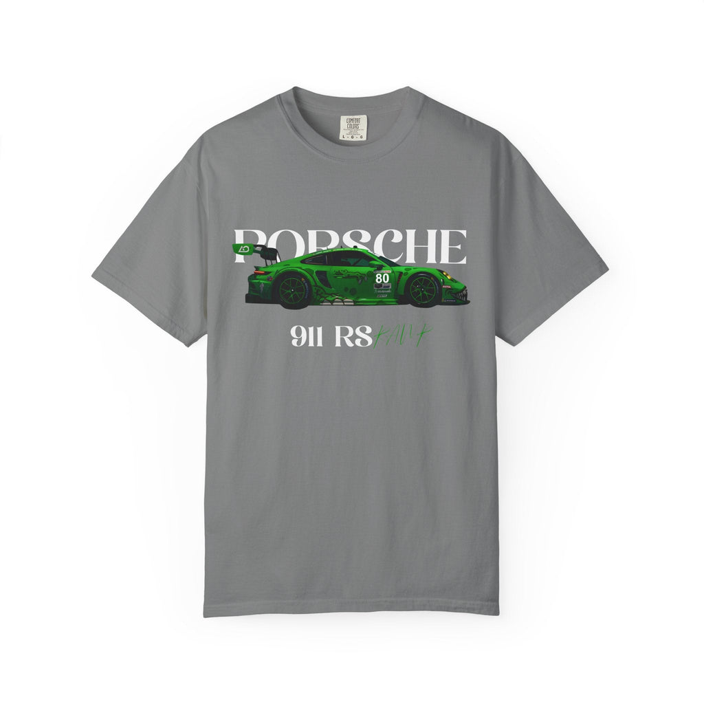 Porsche 911 RS Racing Tee Green GT Car Graphic T-Shirt - Etna Gift