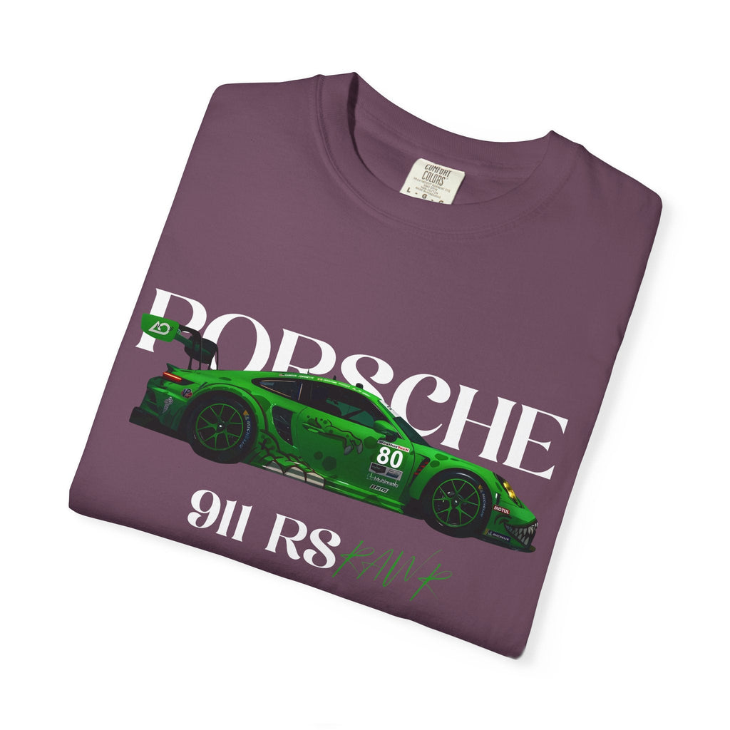 Porsche 911 RS Racing Tee Green GT Car Graphic T-Shirt - Etna Gift