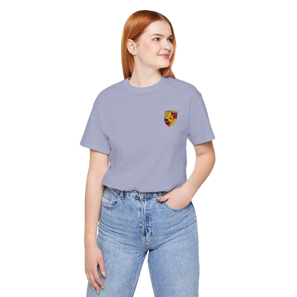 Porsche Crest Tee — Classic Logo Short Sleeve Shirt - Etna Gift