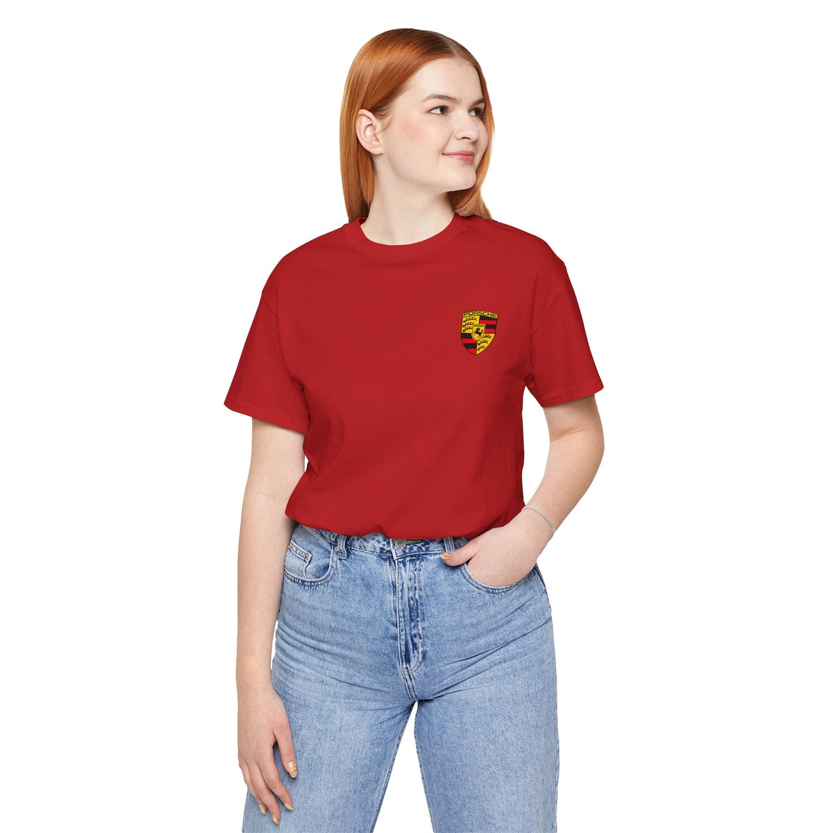 Porsche Crest Tee — Classic Logo Short Sleeve Shirt - Etna Gift