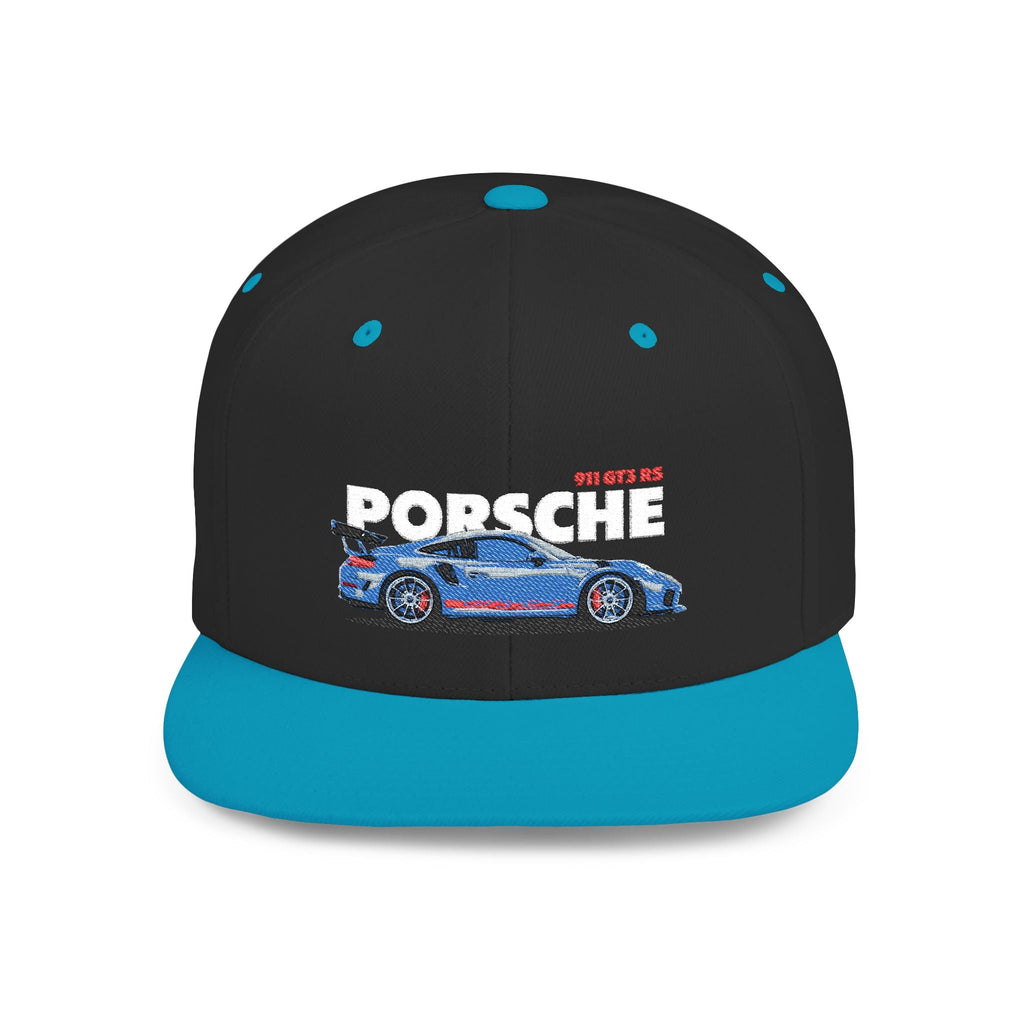 Porsche Flat Bill Snapback Hat, Stylish Cap for Car Enthusiasts, Trendy Headwear, Gift for Him, Vintage Car Hat - Etna Gift
