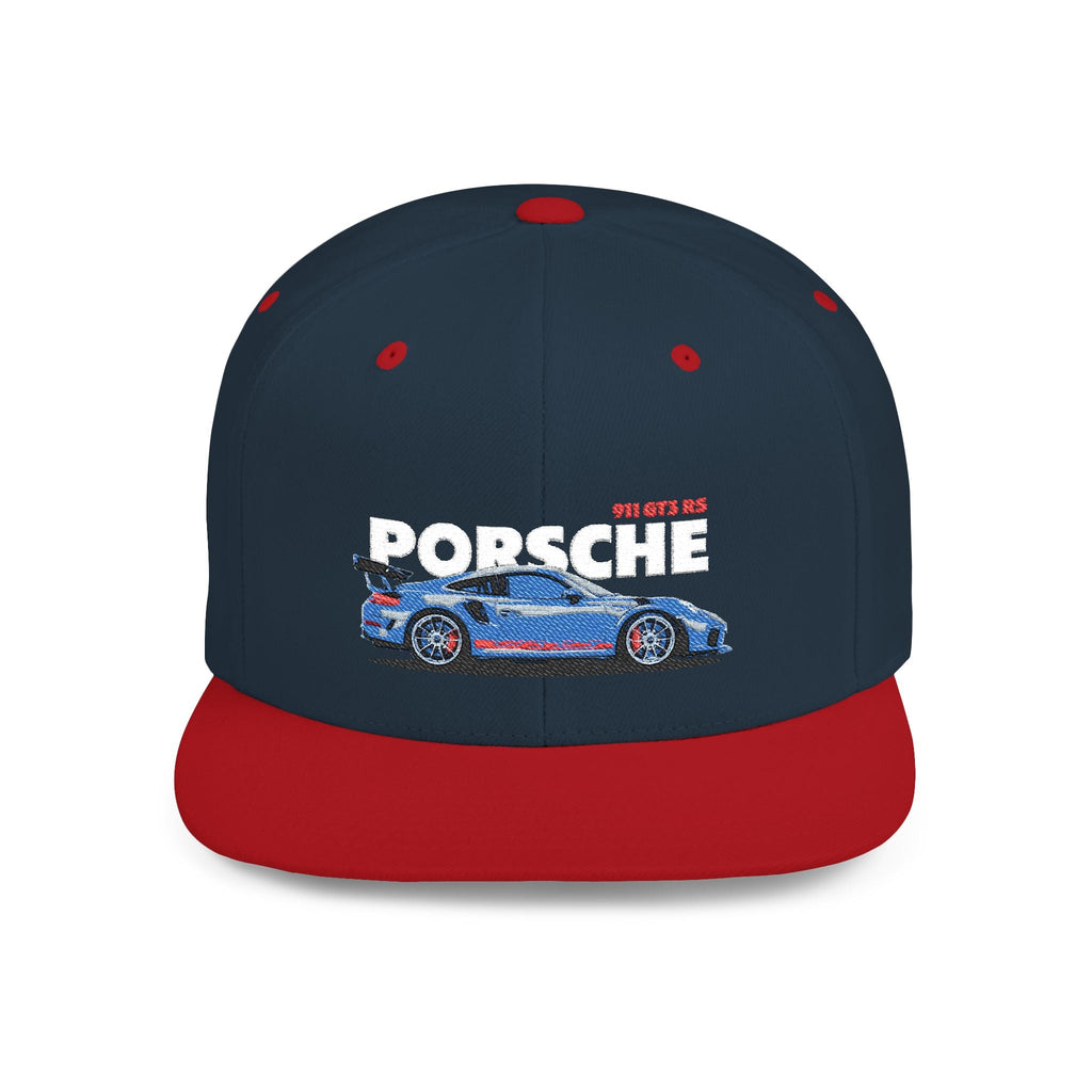 Porsche Flat Bill Snapback Hat, Stylish Cap for Car Enthusiasts, Trendy Headwear, Gift for Him, Vintage Car Hat - Etna Gift