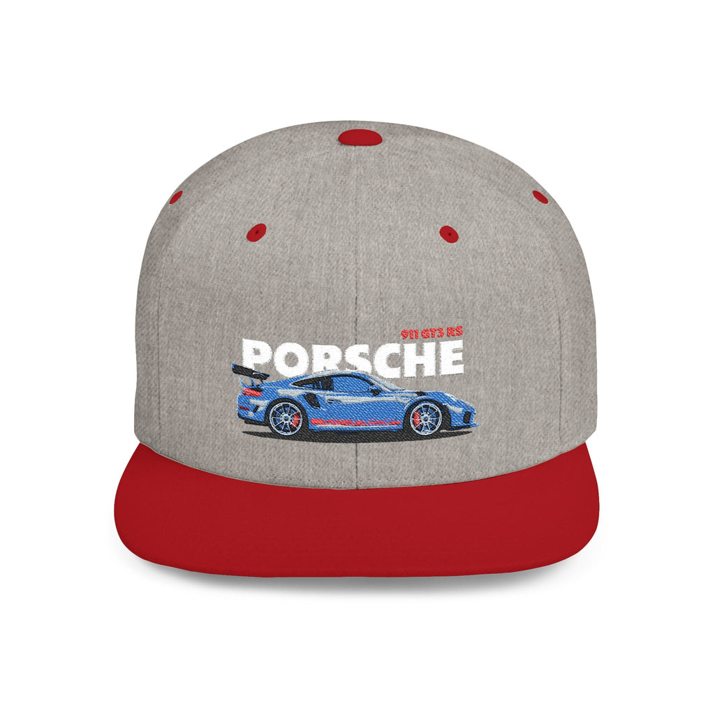 Porsche Flat Bill Snapback Hat, Stylish Cap for Car Enthusiasts, Trendy Headwear, Gift for Him, Vintage Car Hat - Etna Gift