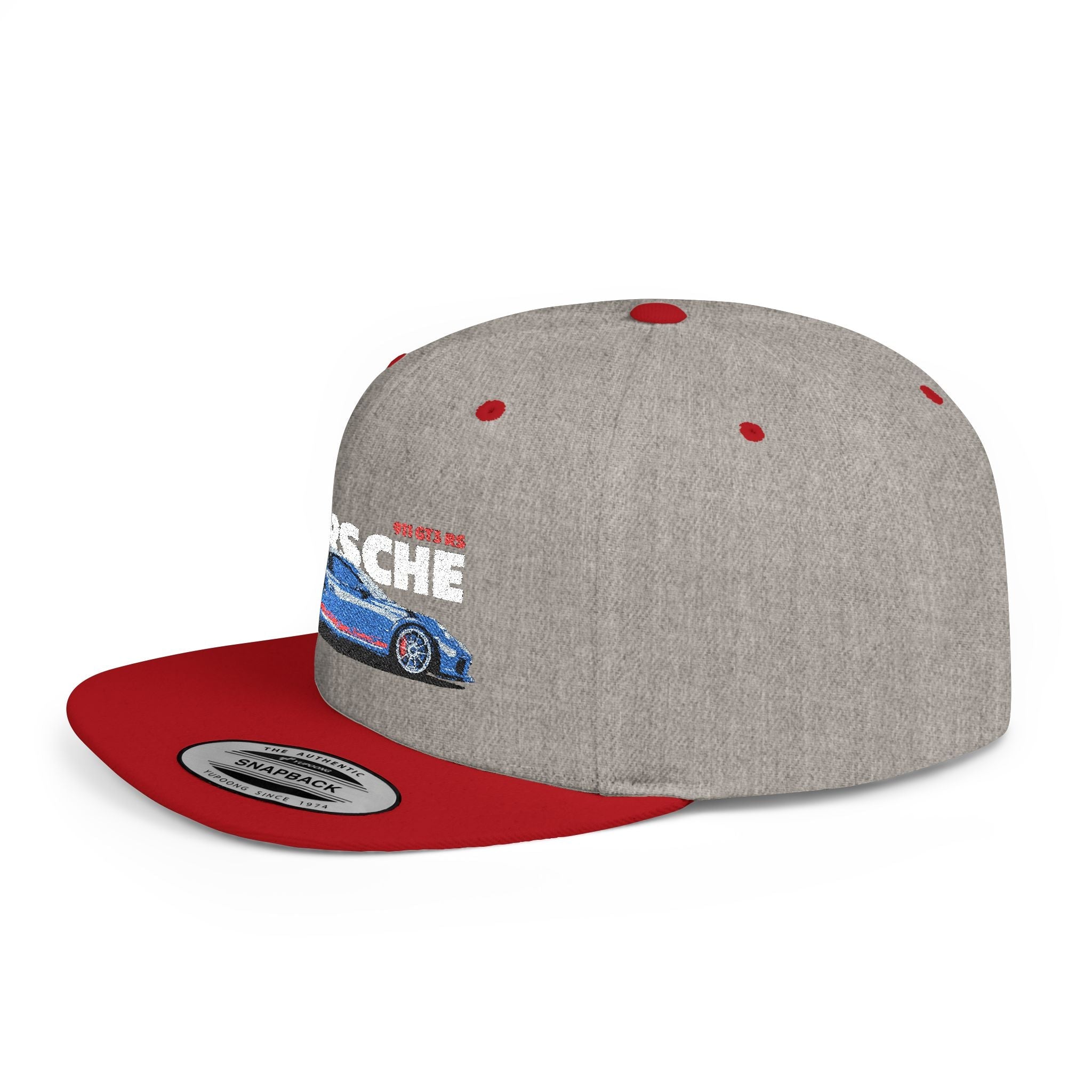 Porsche Flat Bill Snapback Hat, Stylish Cap for Car Enthusiasts, Trendy Headwear, Gift for Him, Vintage Car Hat - Etna Gift