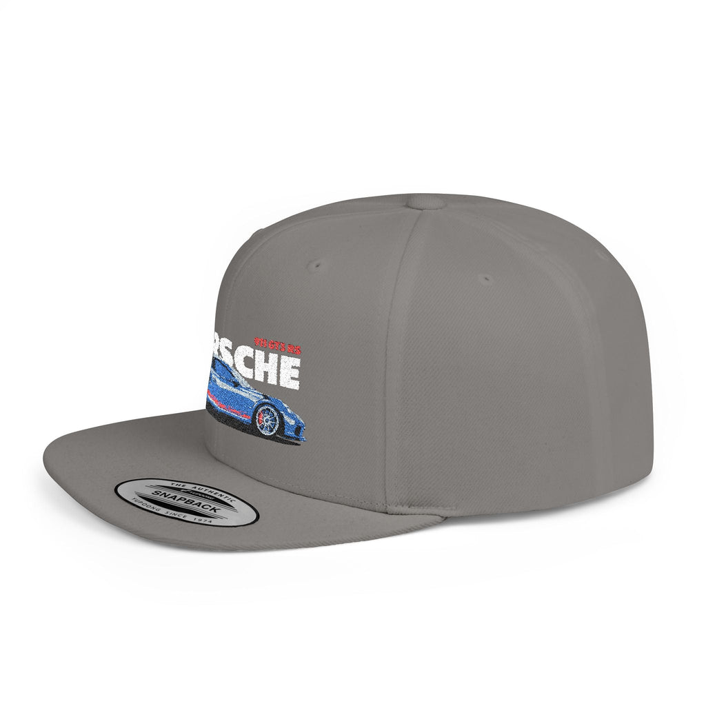 Porsche Flat Bill Snapback Hat, Stylish Cap for Car Enthusiasts, Trendy Headwear, Gift for Him, Vintage Car Hat - Etna Gift