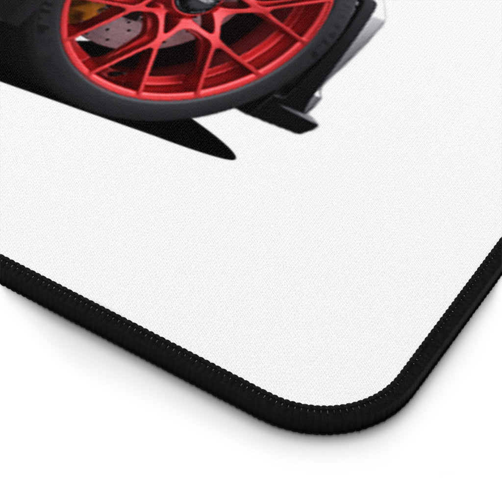Porsche GT3 RS Desk Mat — White Sports Car Racing Mouse Pad - Etna Gift